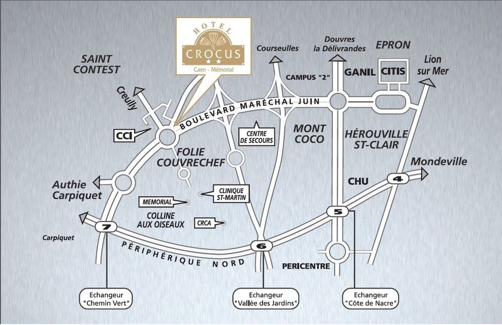 Hotel Crocus Caen Memorial Εξωτερικό φωτογραφία